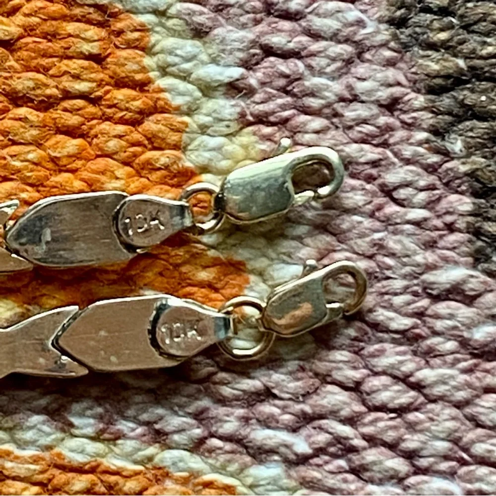 BEAUTIFUL SOLID 10K YELLOW GOLD VINTAGE Hugs & Kisses XOXO Matching Set 10K - Picture 9 of 15